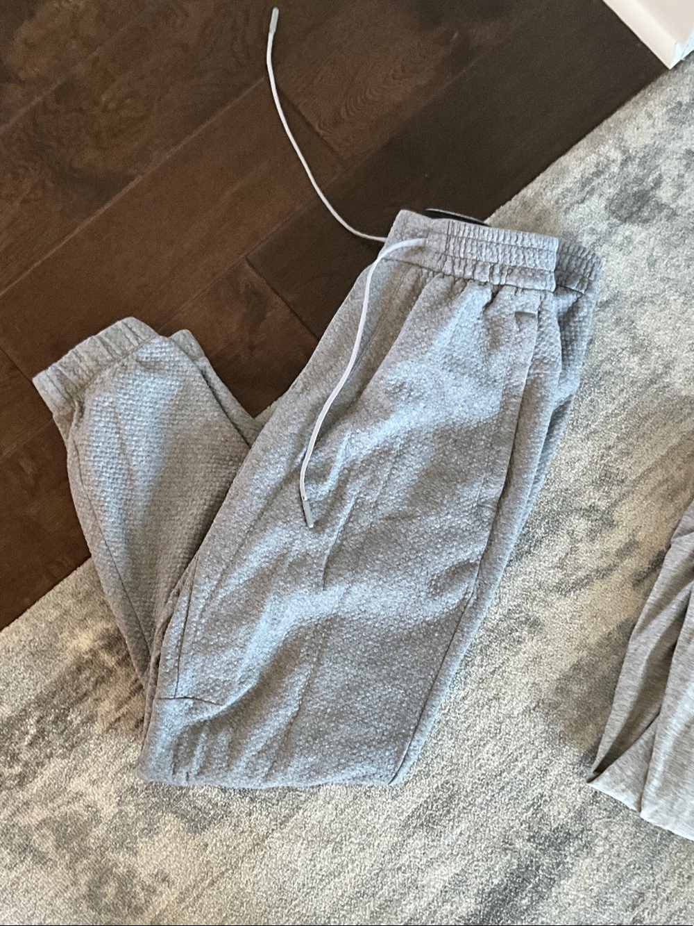 lululemon athletica Gray Textured Jogger Sweatpants